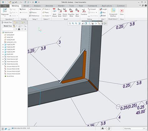 square weld creo